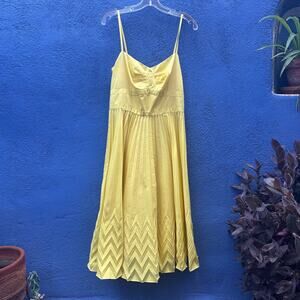 liz claiborne yellow cotton sundress